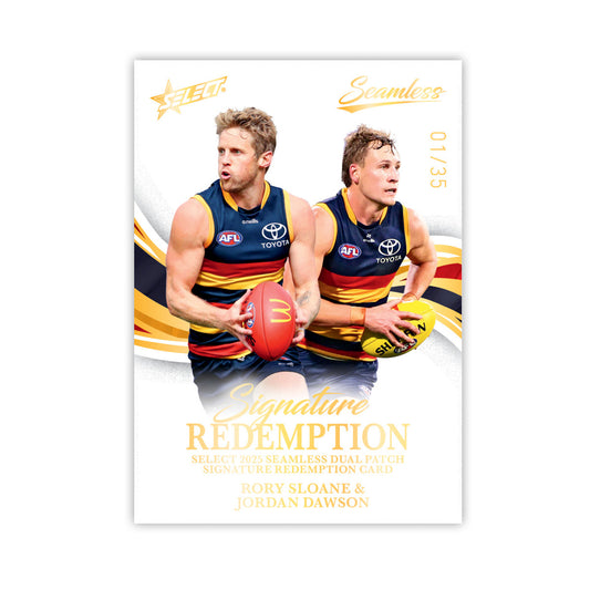 2025 AFL Seamless - Dual Patch Signature Booklet Redemptions